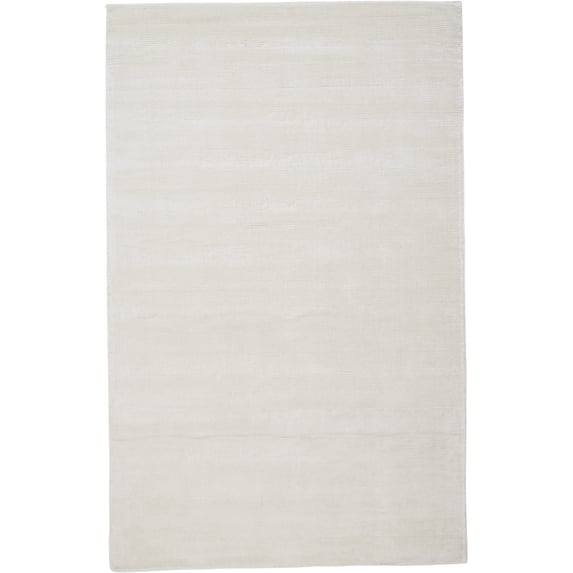 Feizy Batisse Modern Solid, White, 8' x 11' Area Rug Sheen Handmade Luxury & Glam Floor Rug for Living room Bedroom