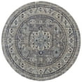 thumbnail image 1 of Feizy Bellini Transitional Medallion, Taupe/Gray/Blue, 7'10" x 7'10" Round Rug Easy Care Stain Resistant Fade Resistant Casual Distressed Floor Rug for Living room Bedroom, 1 of 9