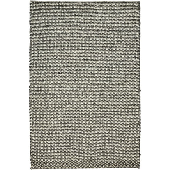 Feizy Berkeley Transitional Solid, Gray/Ivory, 5' x 8' Area Rug Eco Friendly Water Resistant Stain Resistant Scandinavian Design Carpet for Living Dining Bed Room