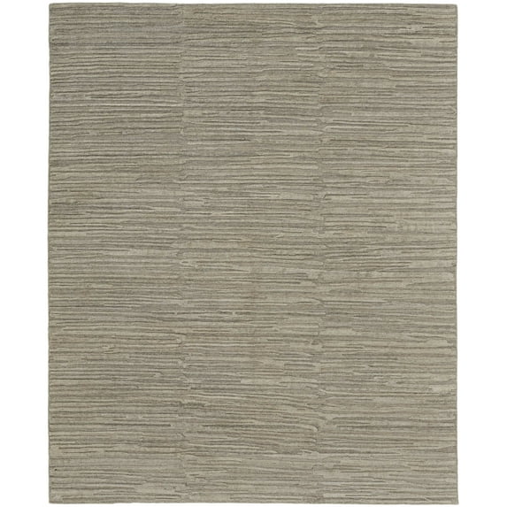 Feizy Braeside Transitional Abstract, Taupe/Gray, 2' x 3' Accent Rug Sheen Handmade Casual Solid Design Carpet for Living Dining Bed Room