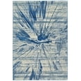 thumbnail image 1 of Feizy Brixton Modern Abstract, Blue/Ivory, 8' x 11' Area Rug Easy Care Stain Resistant Fade Resistant Bohemian & Eclectic Distressed Design Carpet for Living Dining Bed Room, 1 of 4