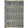 thumbnail image 1 of Feizy Brixton Modern Geometric, Gray/Ivory/Blue, 10' x 13'2" Area Rug Easy Care Stain Resistant Fade Resistant Bohemian & Eclectic Distressed Floor Rug for Living room Bedroom, 1 of 5