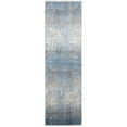 thumbnail image 1 of Feizy Cadiz Modern Abstract, Blue/Gray/Silver, 3'1" x 10' Runner Sheen Casual Distressed Floor Rug for Living room Bedroom, 1 of 7