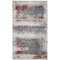 thumbnail image 1 of Feizy Cadiz Modern Abstract, Gray/Red/Blue, 7'9" x 11' Area Rug Sheen Industrial Watercolor Floor Rug for Living room Bedroom, 1 of 9