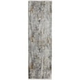 thumbnail image 1 of Feizy Cadiz Modern Abstract, Ivory/Gray/Gold, 3'1" x 10' Runner Sheen Casual Watercolor Floor Rug for Living room Bedroom, 1 of 12