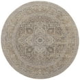 thumbnail image 1 of Feizy Celene Traditional Medallion, Brown/Ivory/Tan, 7'9" x 7'9" Round Rug Sheen Vintage Bordered Floor Rug for Living room Bedroom, 1 of 8
