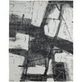 thumbnail image 1 of Feizy Coda Modern Abstract, Black/White, 3'6" x 5'6" Accent Rug Handmade Sheen Industrial Watercolor Floor Rug for Living room Bedroom, 1 of 9