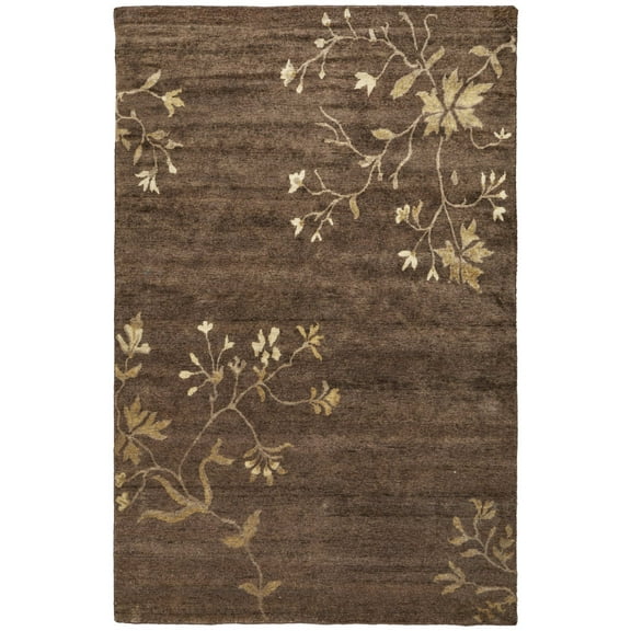 Feizy Cordonnet Transitional Floral & Botanical, Green/Gold, 8'6" x 11'6" Area Rug Easy Care Stain Resistant Fade Resistant Casual Floor Rug for Living room Bedroom