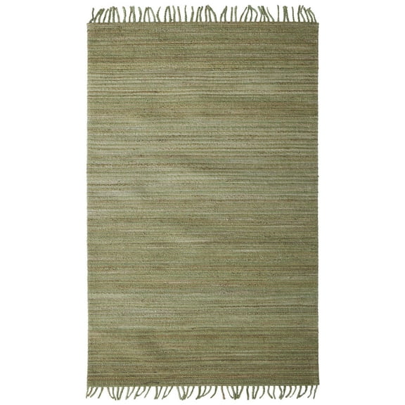 Feizy Crestwood Transitional Solid, Green/Brown, 5' x 8' Area Rug Handmade Natural Floor Rug for Living room Bedroom