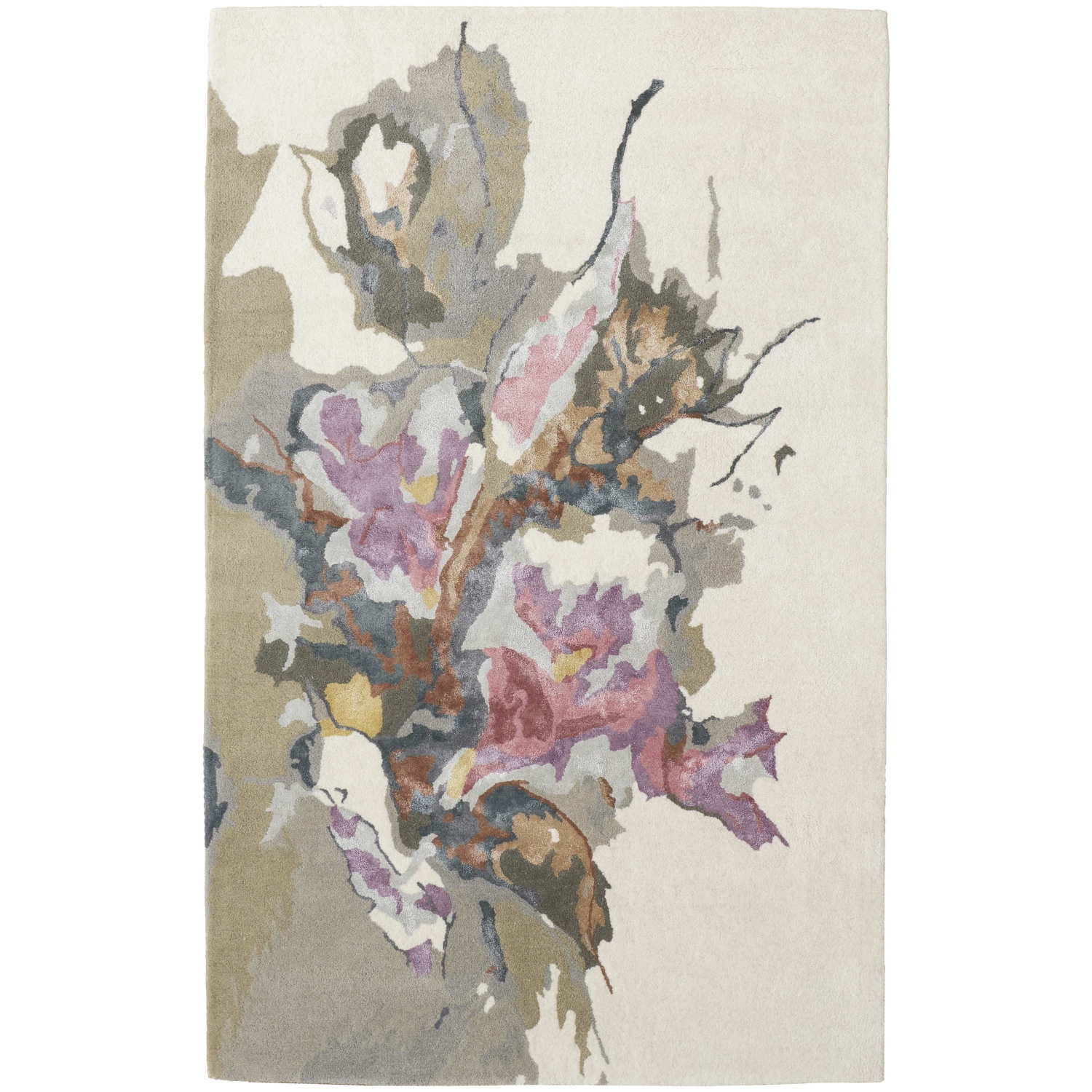 Dafney 2' x 3' Multicolor Floral Wool Accent Rug