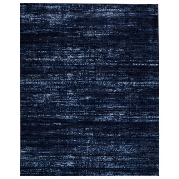 Feizy Deja Modern Solid, Blue/Black, 9'0" x 12'8" Area Rug Easy Care Stain Resistant Pet & Kid Friendly Casual Floor Rug for Living room Bedroom