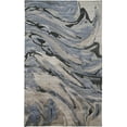 thumbnail image 1 of Feizy Dryden Transitional Abstract, Blue/Gray/Taupe, 1'6" x 1'6" Swatch Sheen Handmade Industrial Watercolor Design Carpet for Living Dining Bed Room, 1 of 9