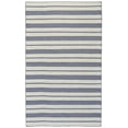 thumbnail image 1 of Feizy Duprine Transitional Stripes, White/Ivory/Blue, 2' x 3' Accent Rug Easy Care Fade Resistant Stain Resistant Casual Geometric Design Carpet for Living Dining Bed Room, 1 of 10