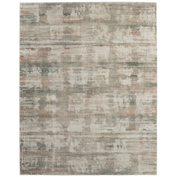 Feizy EDN39QWFIVYMLTG00 Eden 9' X 12' Abstract Indoor Rectangular Area Rug In Ivory / Gray