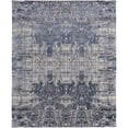 thumbnail image 1 of Feizy Eastfield Modern Abstract, Blue/Ivory, 2'6" x 8' Runner Sheen Handmade Casual Distressed Floor Rug for Living room Bedroom, 1 of 8