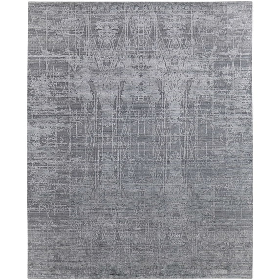 Feizy Eastfield Modern Abstract, Gray, 2' x 3' Accent Rug Sheen Handmade Casual Distressed Floor Rug for Living room Bedroom