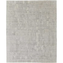 Feizy Eastfield Modern Abstract, Ivory, 2' x 3' Accent Rug Sheen Handmade Casual Distressed Floor Rug for Living room Bedroom