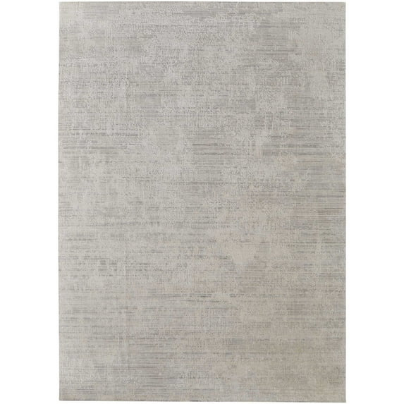 Feizy Eastfield Modern Abstract, Ivory, 2' x 3' Accent Rug Sheen Handmade Casual Distressed Floor Rug for Living room Bedroom