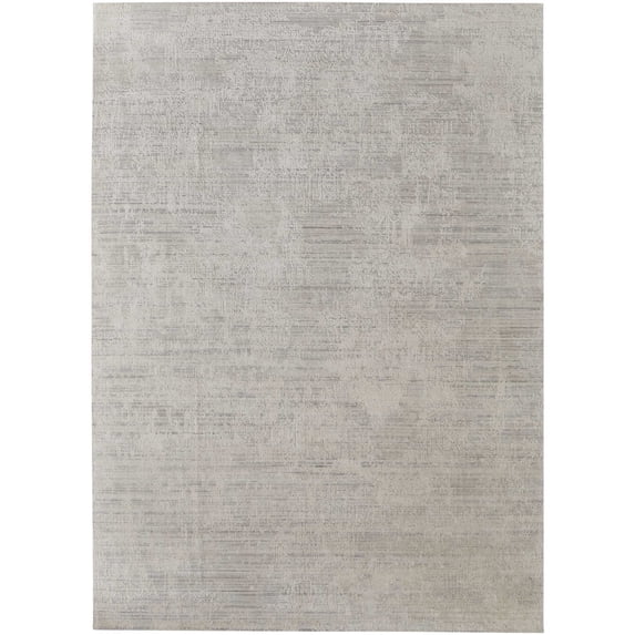 Feizy Eastfield Modern Abstract, Ivory, 2' x 3' Accent Rug Sheen Handmade Casual Distressed Floor Rug for Living room Bedroom