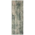 thumbnail image 1 of Feizy Eden Modern Abstract, Green/Ivory/Brown, 2' 6" x 7' 3" Runner, Easy Care Stain Resistant Fade Resistant, Area Rug for Living Room and Bedroom, 1 of 10