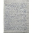 thumbnail image 1 of Feizy Elias Modern Abstract, Gray/Blue, 3'6" x 5'6" Accent Rug Sheen Fade Resistant Handmade Casual Geometric Design Carpet for Living Dining Bed Room, 1 of 8