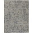 thumbnail image 1 of Feizy Elias Modern Abstract, Gray/Ivory, 2' x 3' Accent Rug Sheen Fade Resistant Handmade Casual Geometric Design Carpet for Living Dining Bed Room, 1 of 7