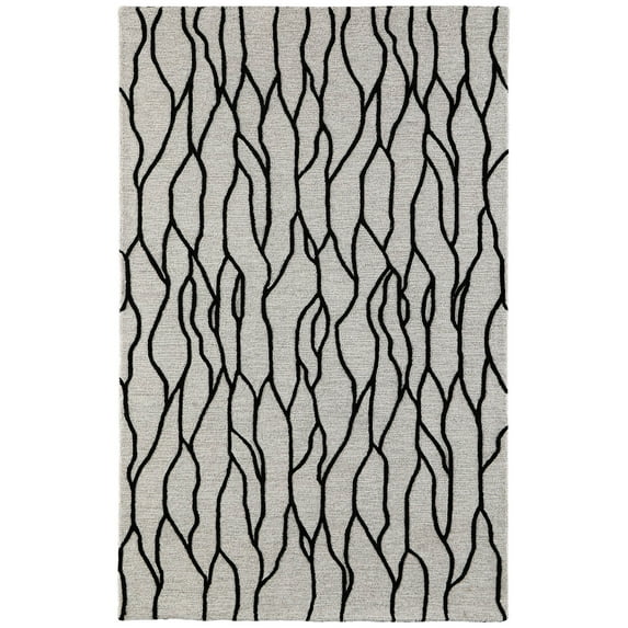 Feizy Enzo Transitional Abstract, Ivory/Black/Taupe, 12' x 15' Area Rug Stain Fade Resistant Easy Care Casual Floor Rug for Living room Bedroom
