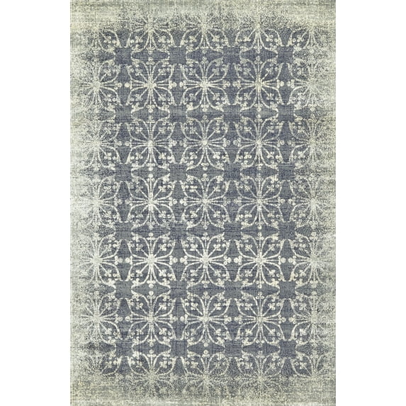 Feizy Fiona Transitional Geometric, Gray/Blue/Tan, 5' x 7'6" Area Rug Sheen Fade Resistant Bohemian & Eclectic Abstract Design Carpet for Living Dining Bed Room