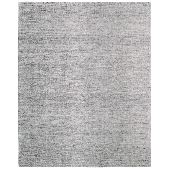 Feizy Freemont Modern Distressed, Gray, 12' x 15' Area Rug Handmade Stain Resistant Kid Friendly Industrial Solid Floor Rug for Living room Bedroom