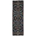 thumbnail image 1 of Feizy Home Collection 2.5' x 8' Blue and Gold Nordic Hand Knotted Rectangular Wool Rug Runner, 1 of 4