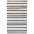thumbnail image 1 of Feizy Home Collection 5' x 8' Black and White Handwoven Striped Rectangular Outdoor Area Throw Rug, 1 of 4