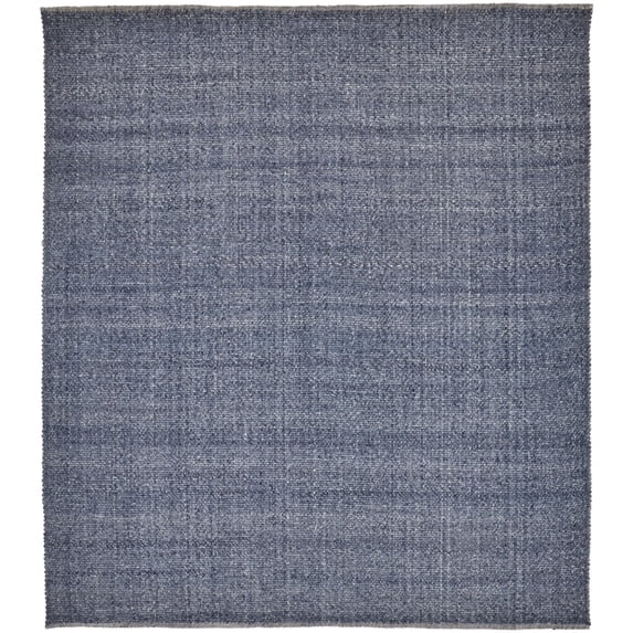 Feizy Home Collection 5' x 8' Navy Blue Space Dyed Handwoven Rectangular Outdoor Area Throw Rug