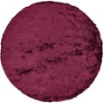 thumbnail image 1 of Feizy Indochine Modern Solid, Red/Purple, 8' x 8' Round Rug Sheen Fade Resistant Luxury & Glam Floor Rug for Living room Bedroom, 1 of 10