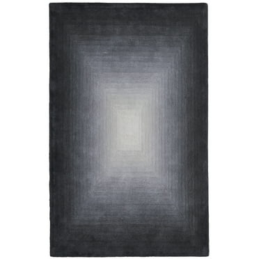 Feizy Katya Modern Abstract, Black/White/Gray, 2' x 3' Accent Rug Easy Care Stain Resistant Pet & Kid Friendly Industrial Gradient & Ombre Design Carpet for Living Dining Bed Room