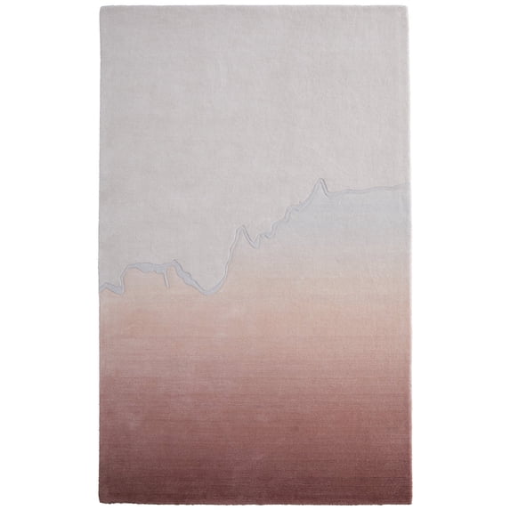 Feizy Katya Modern Gradient & Ombre, Pink/Ivory, 2' x 3' Accent Rug Easy Care Stain Resistant Pet & Kid Friendly Casual Abstract Floor Rug for Living room Bedroom