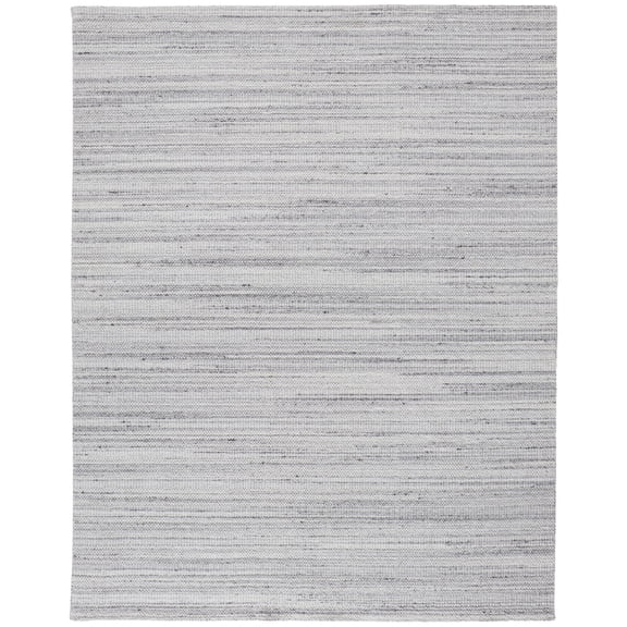 Feizy Keaton Transitional Solid, Silver, 2' x 3' Accent Rug Stain Fade Resistant Easy Care Casual Stripes Floor Rug for Living room Bedroom
