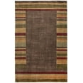 thumbnail image 1 of Feizy Keystone Modern Stripes, Brown/Green/Red, 5'6" x 8'6" Area Rug Sheen Handmade Fade Resistant Casual Design Carpet for Living Dining Bed Room, 1 of 9