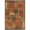 thumbnail image 1 of Feizy Keystone Transitional Color Block, Green/Brown/Orange, 4' x 6' Accent Rug Sheen Handmade Fade Resistant Mid-Century Modern Patchwork Floor Rug for Living room Bedroom, 1 of 8