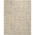 thumbnail image 1 of Feizy Kirkwood Transitional Abstract, Tan/Silver, 2' x 3' Accent Rug Handmade Sheen Industrial Solid Design Carpet for Living Dining Bed Room, 1 of 8