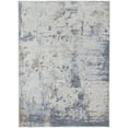 thumbnail image 1 of Feizy Laina Transitional Abstract, Ivory/Gray/Blue, 9'8" x 12'8" Area Rug Easy Care Pet & Kid Friendly Stain Resistant Industrial Watercolor Floor Rug for Living room Bedroom, 1 of 8