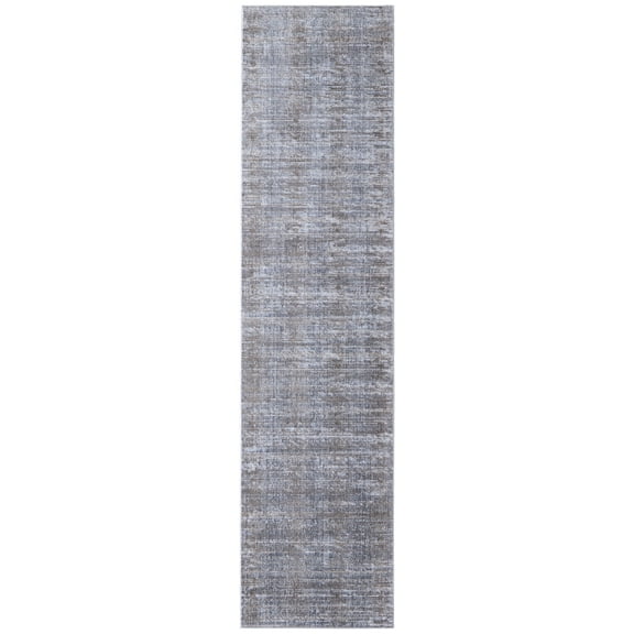 Feizy Laina Transitional Distressed, Taupe/Silver/Tan, 3' x 12' Runner Easy Care Pet & Kid Friendly Stain Resistant Rustic Solid Floor Rug for Living room Bedroom