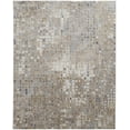 thumbnail image 1 of Feizy Laina Transitional Geometric, Tan/Ivory/Blue, 3' x 5' Accent Rug Easy Care Pet & Kid Friendly Stain Resistant Mid-Century Modern Distressed Floor Rug for Living room Bedroom, 1 of 8