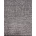 thumbnail image 1 of Feizy Lennox Modern Abstract, Gray/Ivory, 1'6" x 1'6" Swatch Sheen Handmade Casual Design Carpet for Living Dining Bed Room, 1 of 8