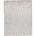 thumbnail image 1 of Feizy Lennox Modern Abstract, Ivory/Gray, 9'6" x 13'6" Area Rug Sheen Handmade Industrial Geometric Floor Rug for Living room Bedroom, 1 of 8