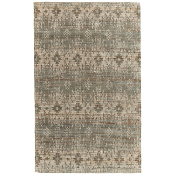 Feizy Lilliana Transitional Geometric, Tan/Taupe/Gray, 5' x 8' Area Rug Handmade Reversible Global Diamond Design Carpet for Living Dining Bed Room