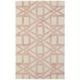 thumbnail image 1 of Feizy Lorrain Modern Geometric, Ivory/Pink/Tan, 3'6" x 5'6" Accent Rug Easy Care Stain Resistant Fade Resistant Mid-Century Modern Diamond Floor Rug for Living room Bedroom, 1 of 12