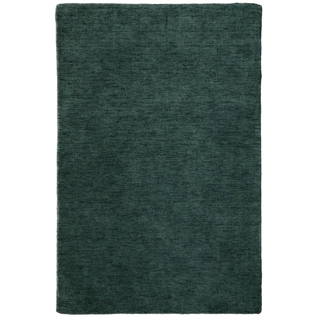 Feizy Luna Modern Solid, Green, 9'6" x 13'6" Area Rug Easy Care Stain Resistant Fade Resistant Casual Design Carpet for Living Dining Bed Room