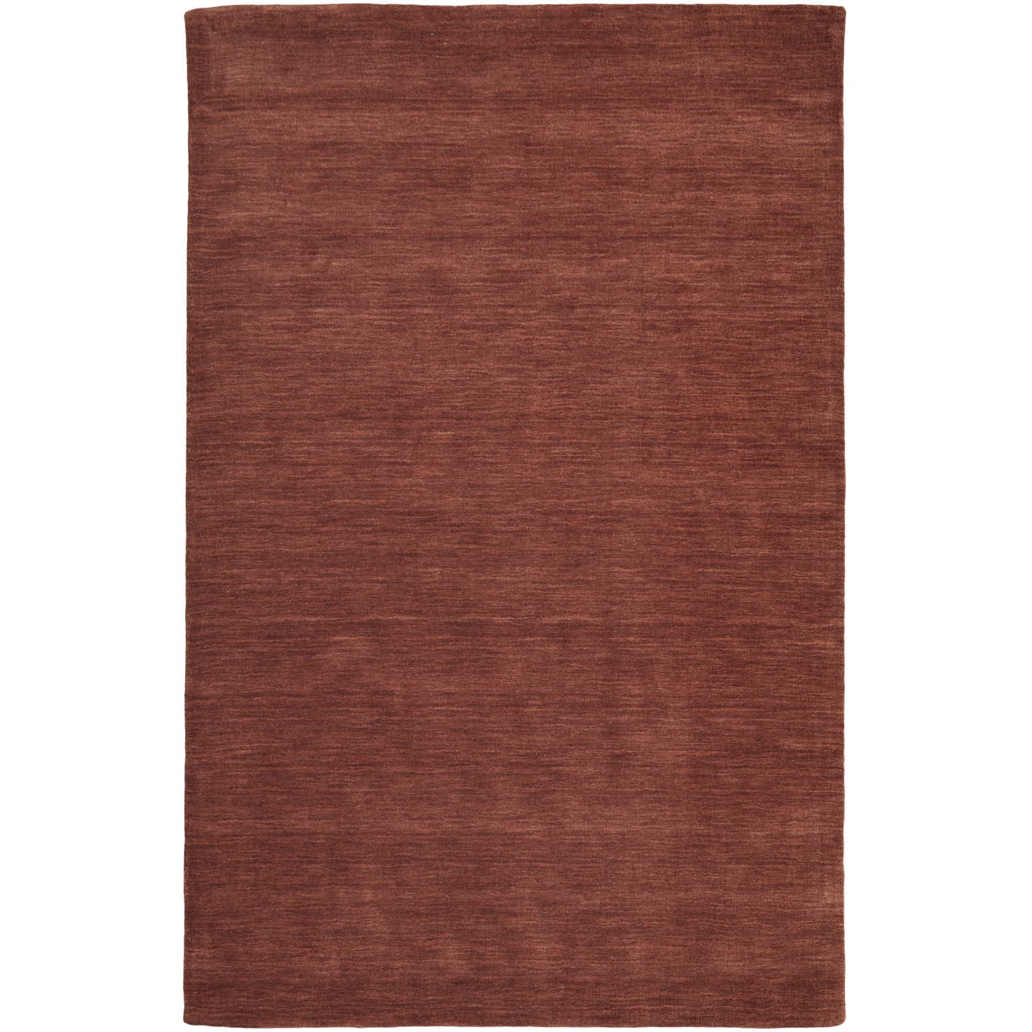 Rust Hand-Knotted Wool Rug, 3'6" x 5'6"