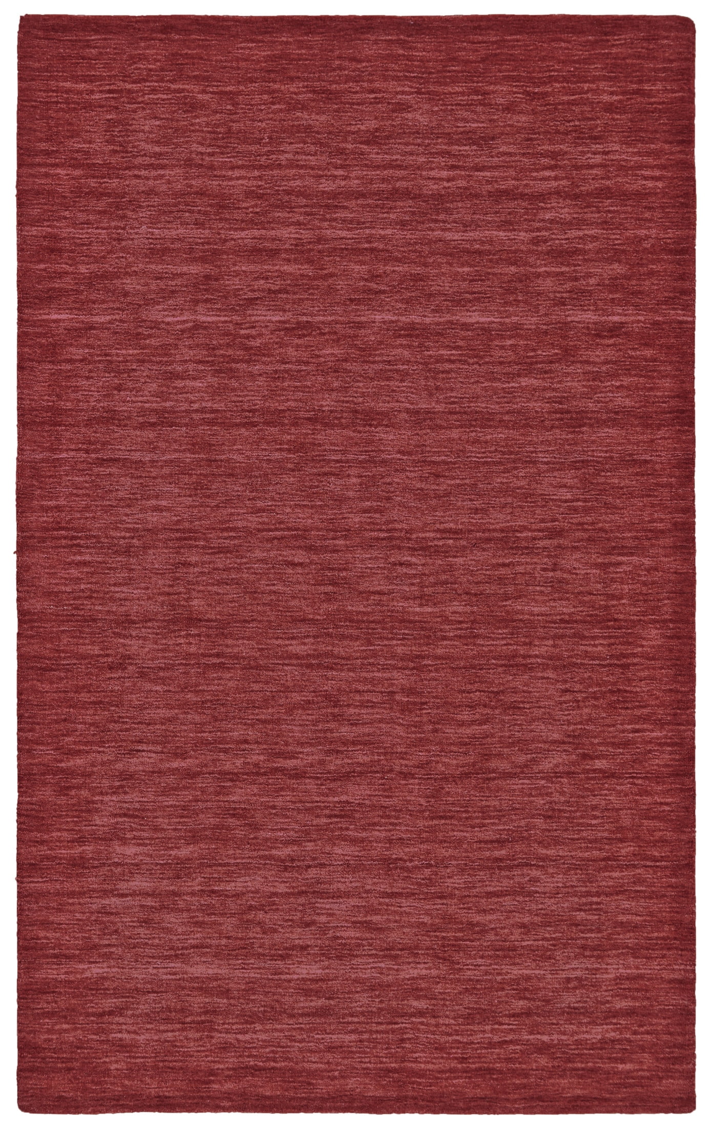 Luna Red Hand-Knotted Wool 5' x 8' Area Rug