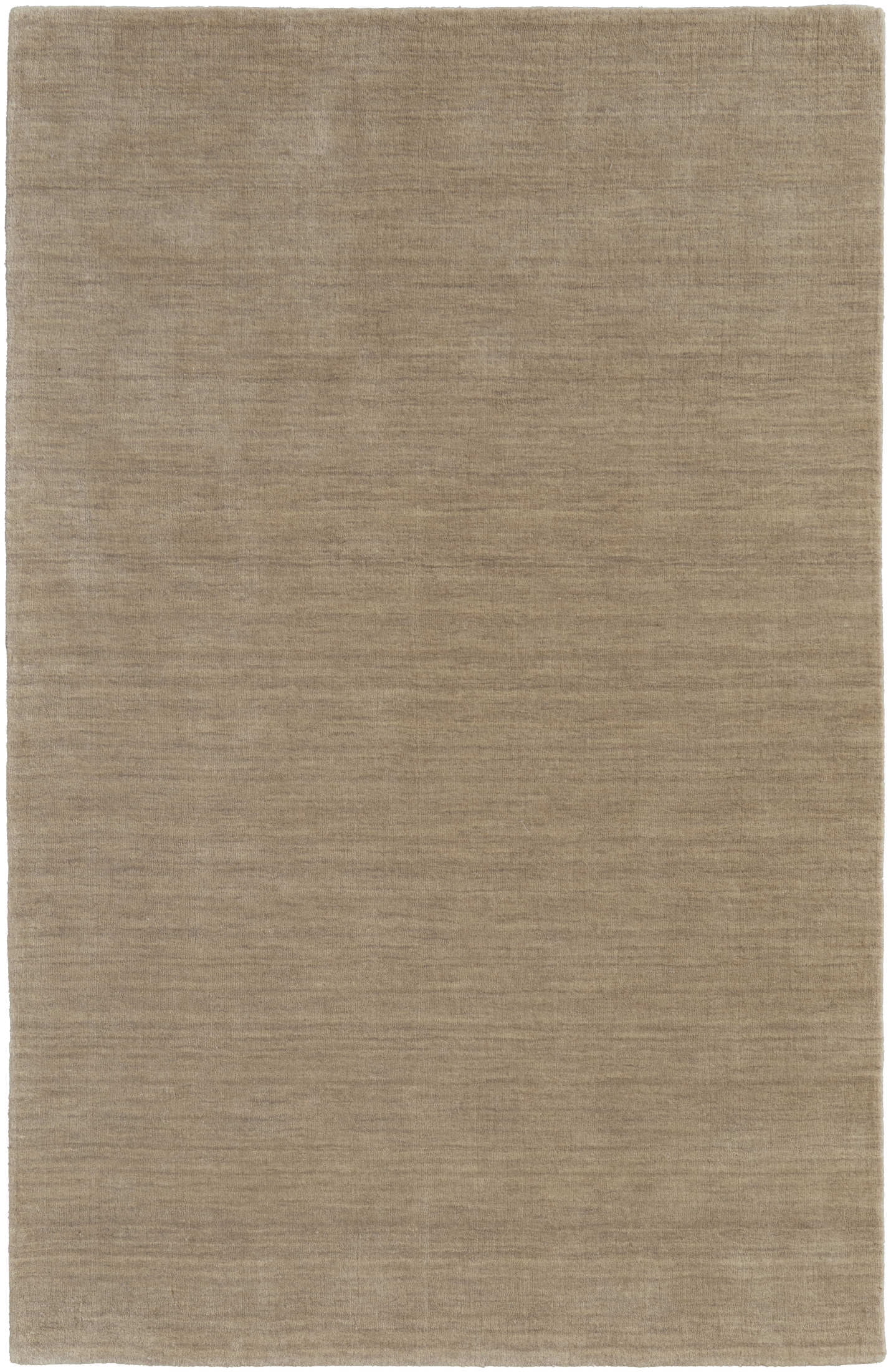 Tan Handwoven Wool Rectangular Area Rug 2' x 3'